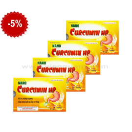 Gói 4 hộp Nano Curcumin HP + Tặng 1h trà dạ dày